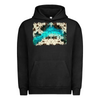 Pigment Black turquoise, cowhide backgraund Urban Hoodie - JahusDesignShop