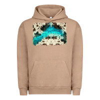 Pigment Burro turquoise, cowhide backgraund Urban Hoodie - JahusDesignShop