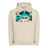 Pigment French Oak turquoise, cowhide backgraund Urban Hoodie - JahusDesignShop