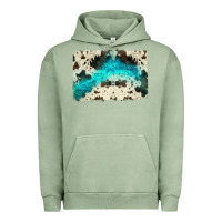 Pigment Oil Green turquoise, cowhide backgraund Urban Hoodie - JahusDesignShop