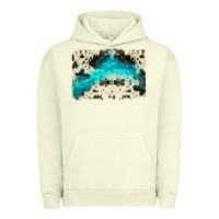 Pigment Pistachio turquoise, cowhide backgraund Urban Hoodie - JahusDesignShop