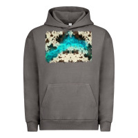Turquoise, Cowhide Backgraund Urban Hoodie | Teevron