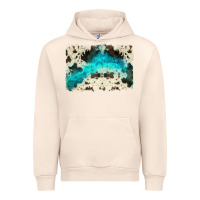 Sandshell turquoise, cowhide backgraund Urban Hoodie - JahusDesignShop
