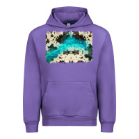 Tulip turquoise, cowhide backgraund Urban Hoodie - JahusDesignShop