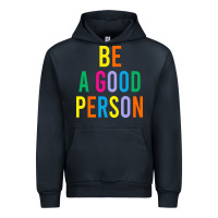 Navy Be A Good Person Urban Hoodie - linhVisuals