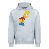 Heather Grey TRIPY BART SIMPSONS Urban Hoodie - linhVisuals