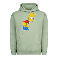 Pigment Oil Green TRIPY BART SIMPSONS Urban Hoodie - linhVisuals