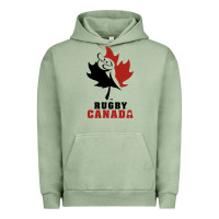 Pigment Oil Green canada rugby Urban Hoodie - linhVisuals