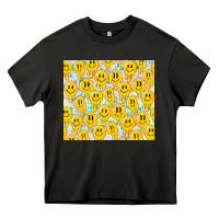 Asphalt retro smiley faces Heavy Core Tee - TumblerDesignByShophia