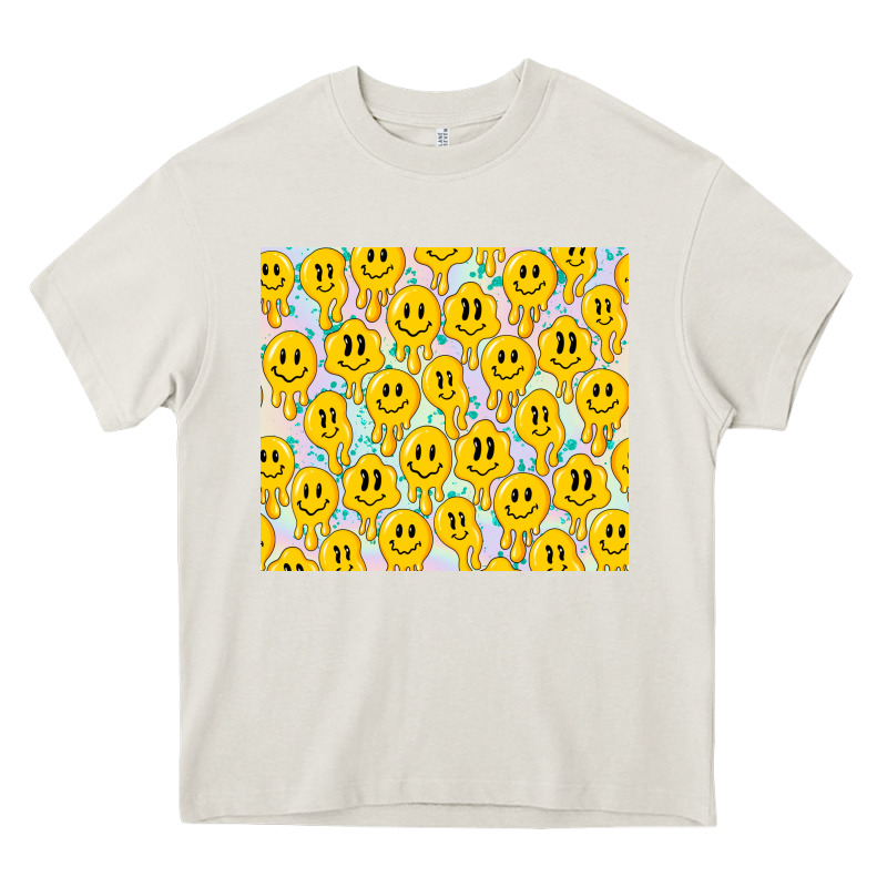 Retro Smiley Faces Heavy Core Tee by TumblerDesignByShophia | Teevron