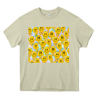 Mossy retro smiley faces Heavy Core Tee - TumblerDesignByShophia
