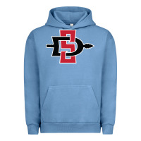 Pigment Pebble Blue san diego state aztecs Urban Hoodie - linhVisuals