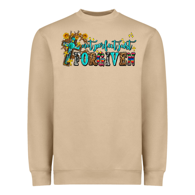 Not Perfect Just Forgıven Heavyweight Sweatshirt by AdoDesignShop | Teevron