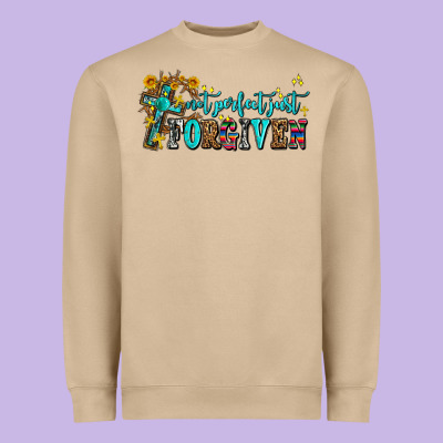 Not Perfect Just Forgıven Heavyweight Sweatshirt Designed By Adodesignshop