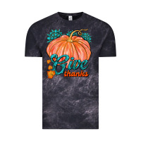 Cloud Black Give Thanks Vintage Tee - FaDigitalArtStudio