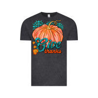 Vintage Black Give Thanks Vintage Tee - FaDigitalArtStudio