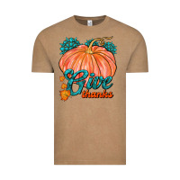Vintage Coffee Give Thanks Vintage Tee - FaDigitalArtStudio