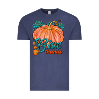 Vintage Denim Give Thanks Vintage Tee - FaDigitalArtStudio