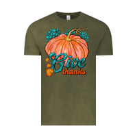 Vintage Olive Give Thanks Vintage Tee - FaDigitalArtStudio