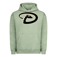 Pigment Oil Green D Backs Baseball Urban Hoodie - linhVisuals