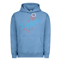 Pigment Pebble Blue The Blue Crew Baseball Urban Hoodie - linhVisuals
