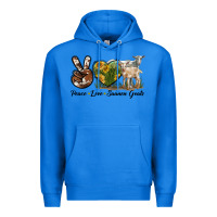 True Royal Peace Love Saanen Goats Premium Hoodie - LillyAllenDesigns