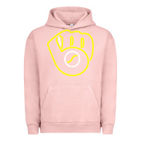 Pigment Salmon The Brew Crew Baseball Urban Hoodie - linhVisuals