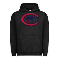 Pigment Black The Cubbies Baseball Urban Hoodie - linhVisuals