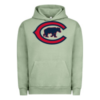 Pigment Oil Green The Cubbies Baseball Urban Hoodie - linhVisuals