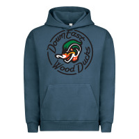 Pigment Midnight Navy Down East Wood Ducks Urban Hoodie - linhVisuals