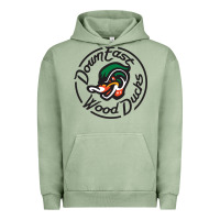 Pigment Oil Green Down East Wood Ducks Urban Hoodie - linhVisuals
