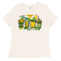St. Patrick's Day Nurse Coffee Cups Ladies Tee | Teevron