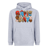 Heather Grey game day baseball Heavyweight Hoodie - JahusDesignShop