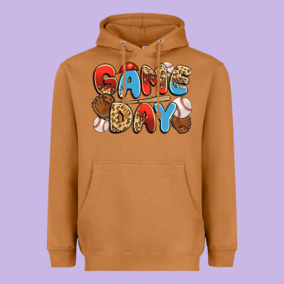 Game Day Baseball Heavyweight Hoodie Designed By Jahusdesignshop