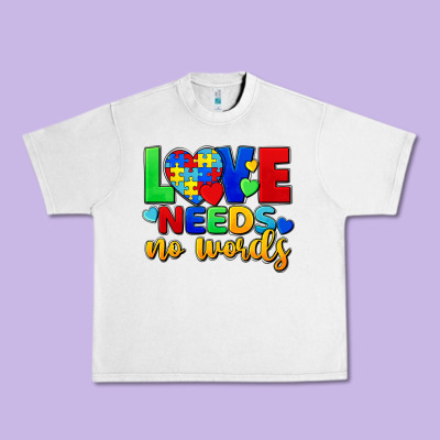Love Needs No Words Urban Heavy Tee Designed By Fadigitalartstudio