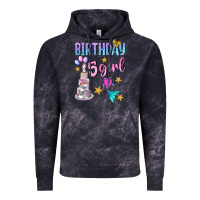 Cloud Black birthday girl 5 Vintage Hoodie - BundleAndBundleShop