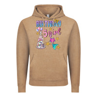 Vintage Coffee birthday girl 5 Vintage Hoodie - BundleAndBundleShop