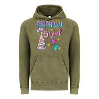 Vintage Olive birthday girl 5 Vintage Hoodie - BundleAndBundleShop