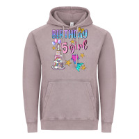 Vintage Zinc birthday girl 5 Vintage Hoodie - BundleAndBundleShop