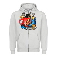 Dove Grey hockey coffee Zipper Hoodie - AdoDesignShop