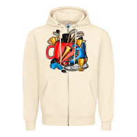 Sandshell hockey coffee Zipper Hoodie - AdoDesignShop