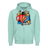 Seafoam hockey coffee Zipper Hoodie - AdoDesignShop