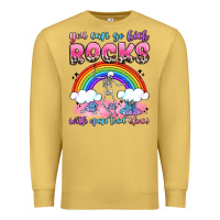 Antique Gold you can go kick rocks with open toed shoes Premium Sweatshirt - JahusDesignShop