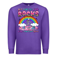 Purple you can go kick rocks with open toed shoes Premium Sweatshirt - JahusDesignShop