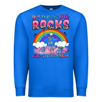 True Royal you can go kick rocks with open toed shoes Premium Sweatshirt - JahusDesignShop