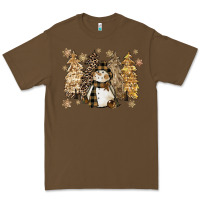 Cacao snowman with christmas trees 11inches Premium Tee - CowGirlArtShop