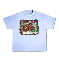 Grape Ice Christmas On The Farm Urban Heavy Tee - RanaPortraitStore
