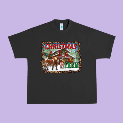 Christmas On The Farm Urban Heavy Tee Designed By Ranaportraitstore