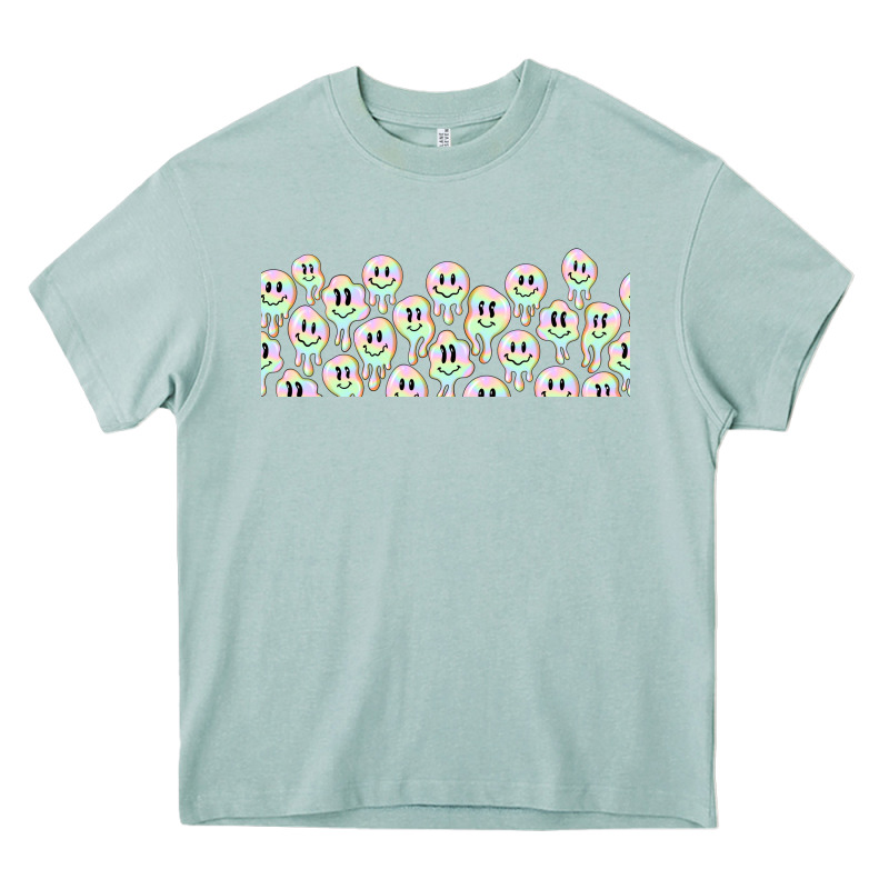 Retro Smiley Faces Heavy Core Tee by TumblerDesignByShophia | Teevron