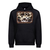 Black Cowhide Leopard Background Urban Hoodie - JahusDesignShop